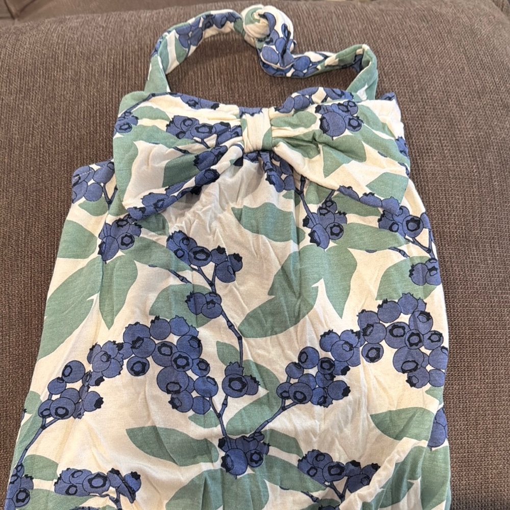 Floral Halter Romper with Bow